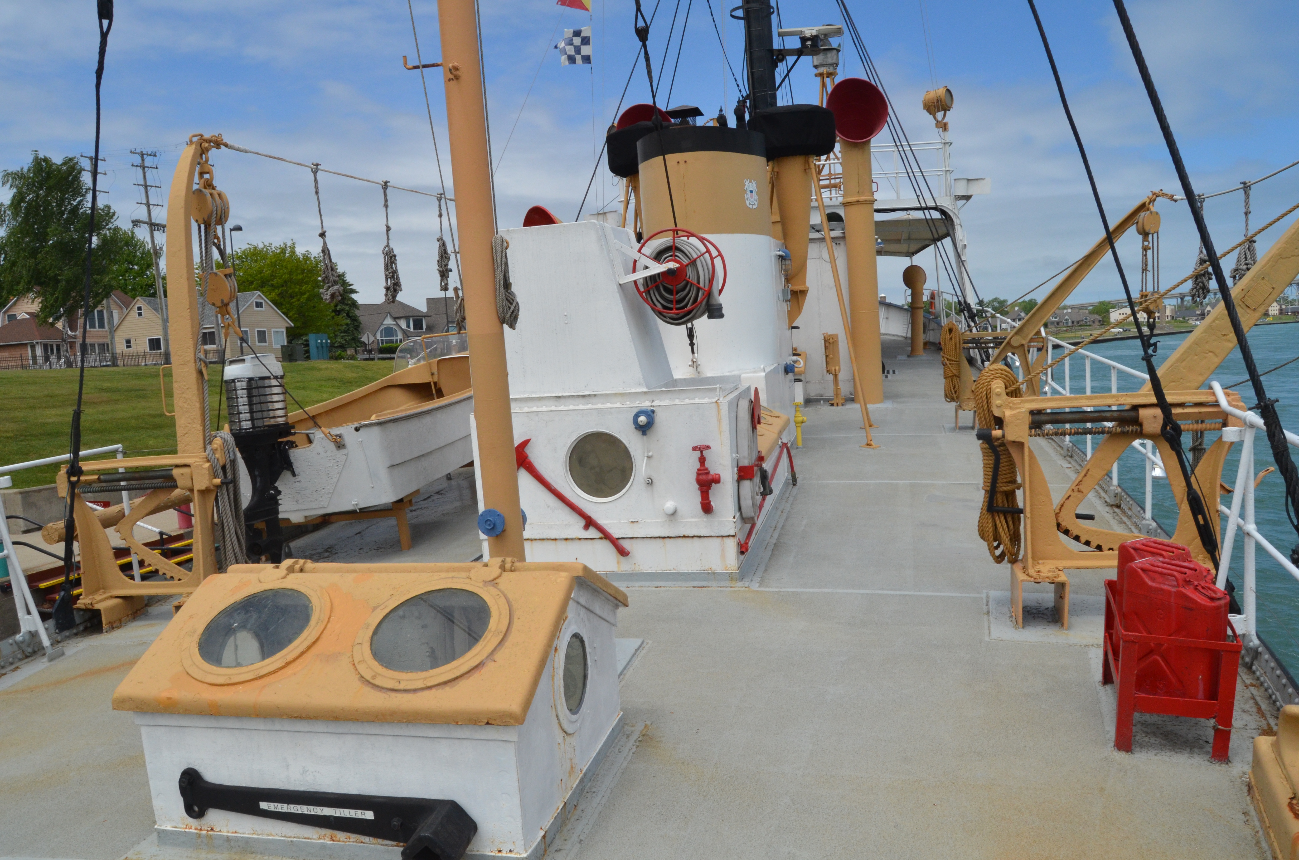 Lightship Huron Deck Equipment Port Huron Michigan