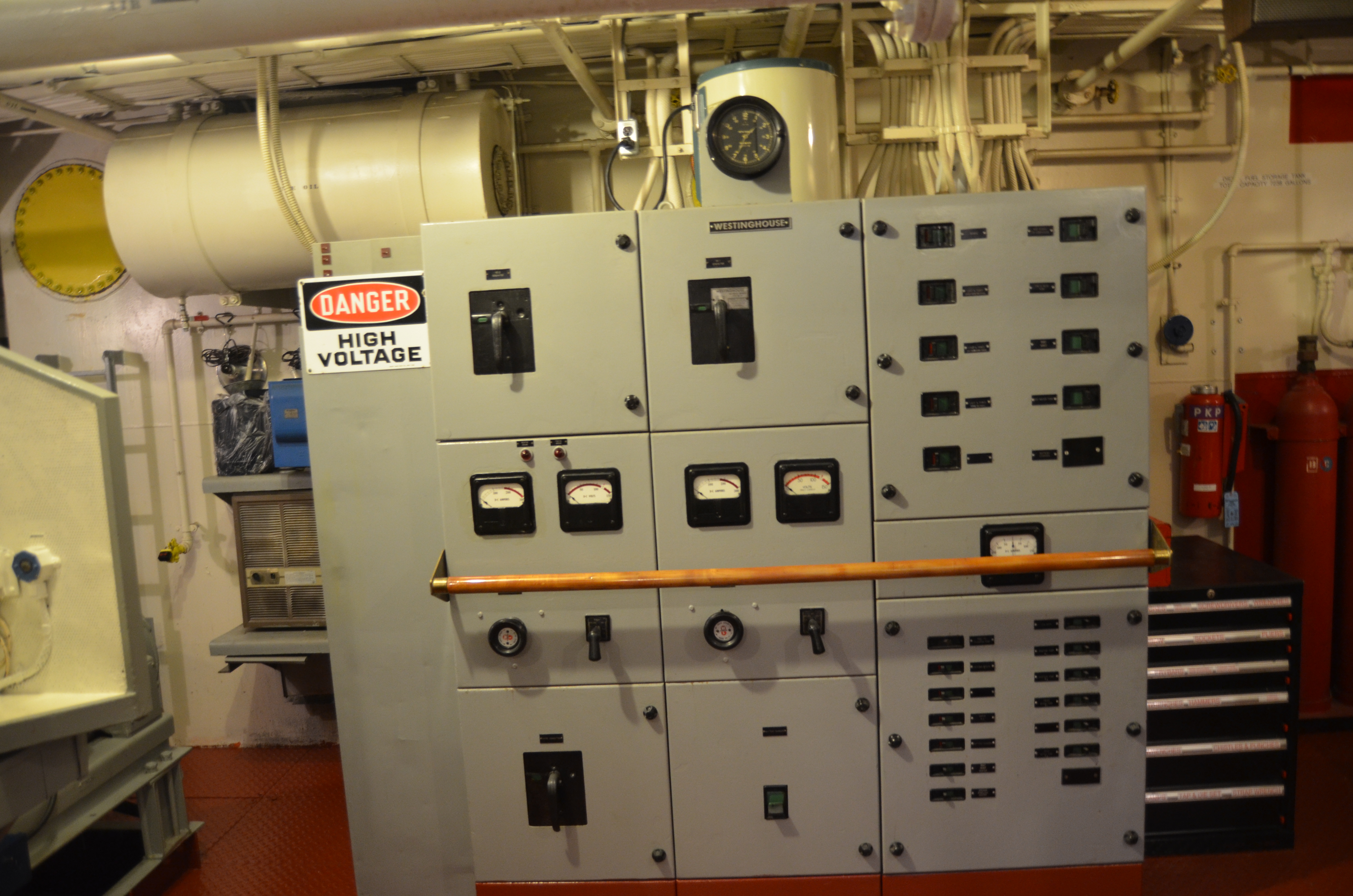 Lightship Huron Michigan Museum Electrical Control Panel