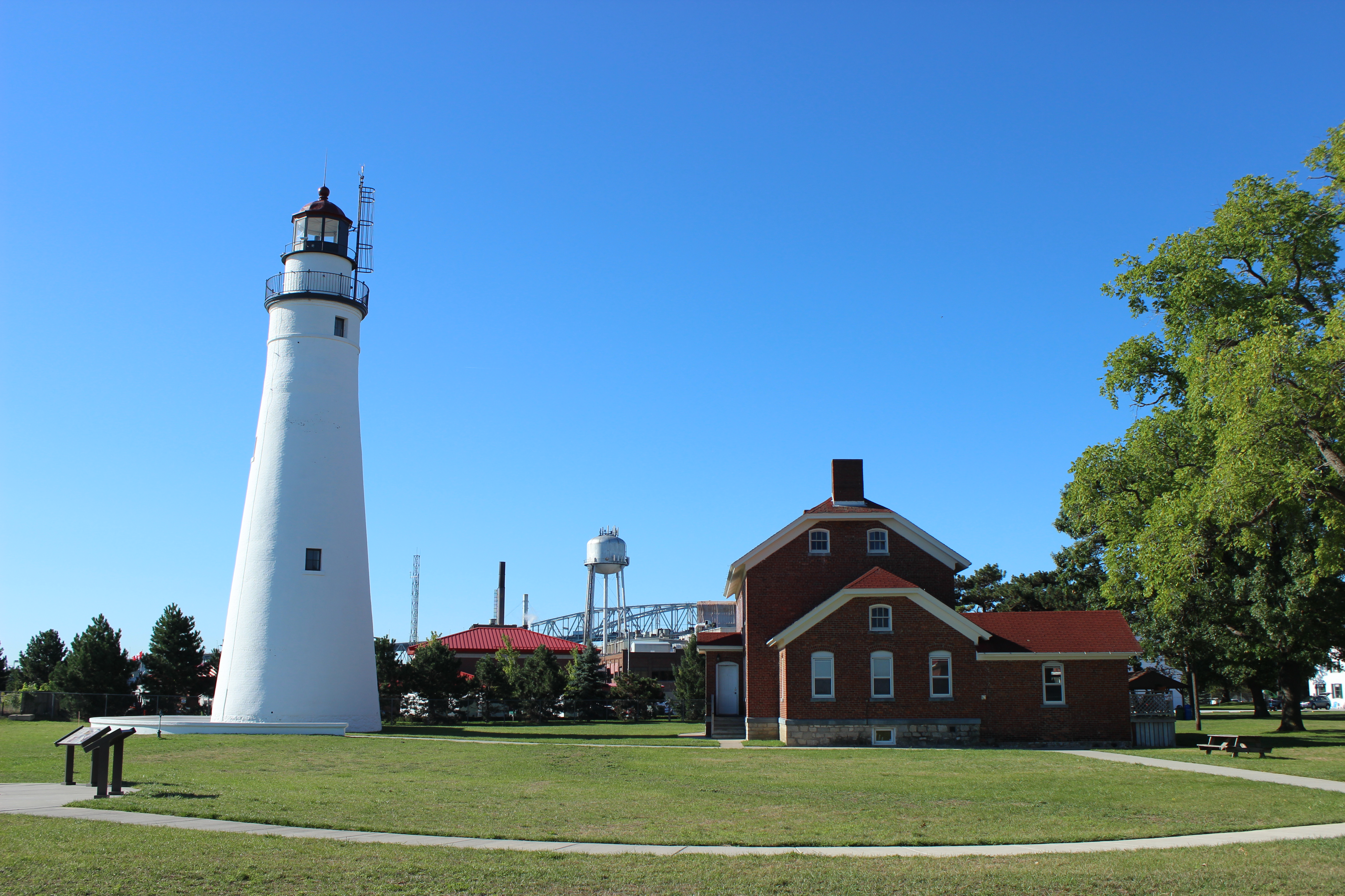 Great Lakes Lighthouse Postcard Lake Huron Fort Gratiot Light Station Michigan