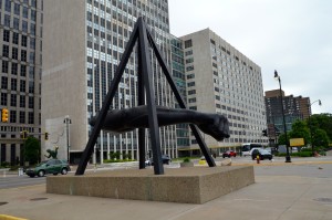 Joe Louis Fist Downtown Detroit Statue
