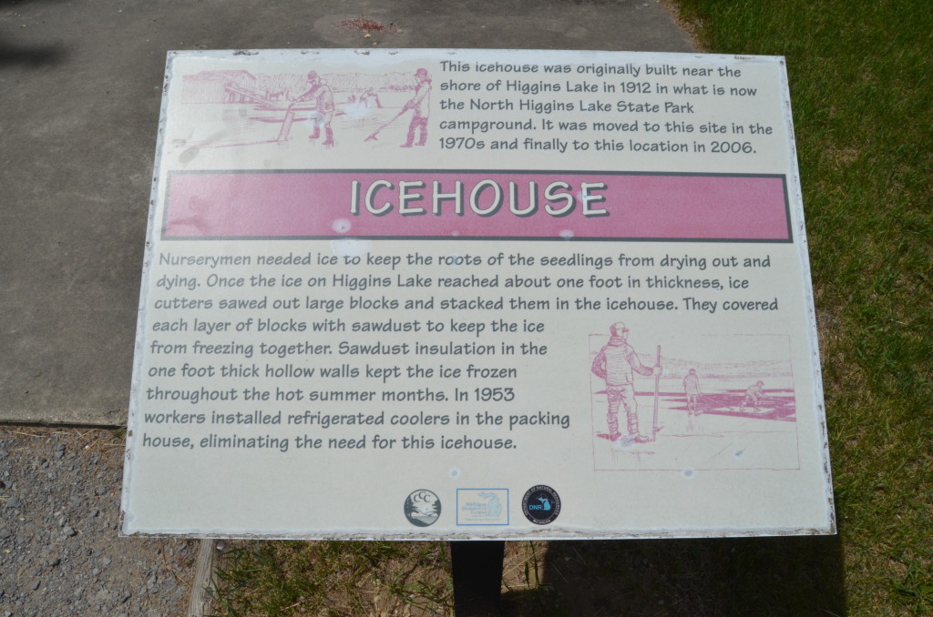 Michigan Civilian Conservation Corps Museum Icehouse Sign