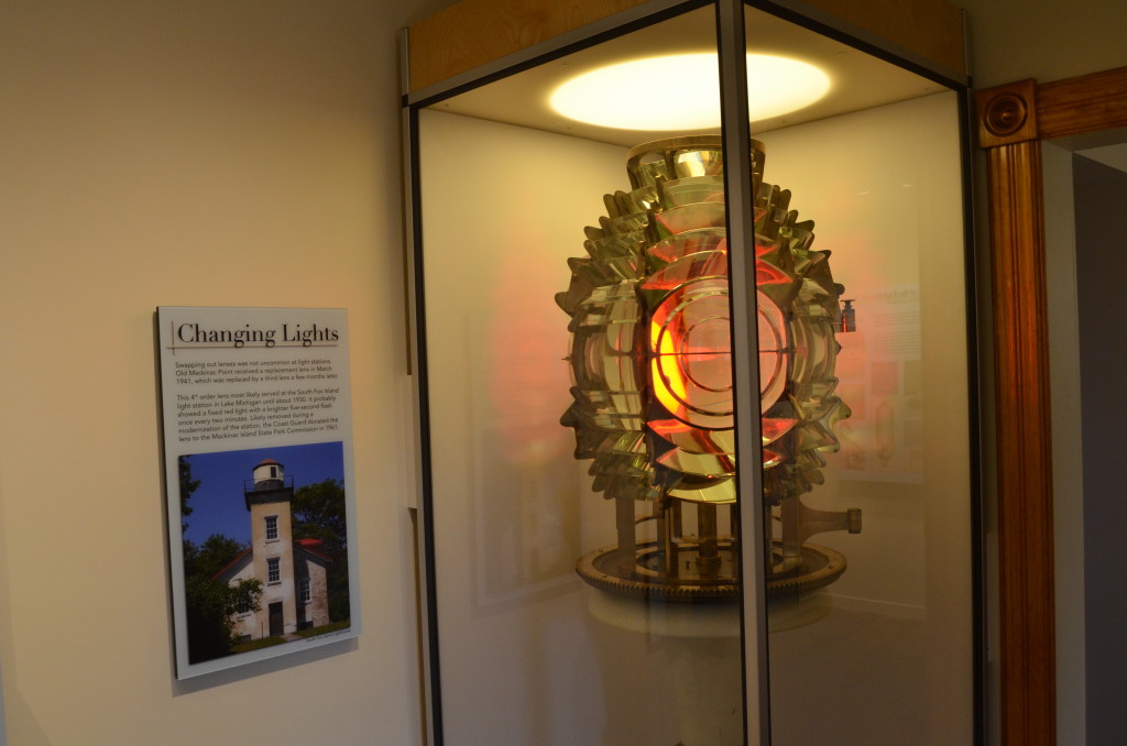 Old Mackinac Point Lighthouse South Fox Island Lantern Lens