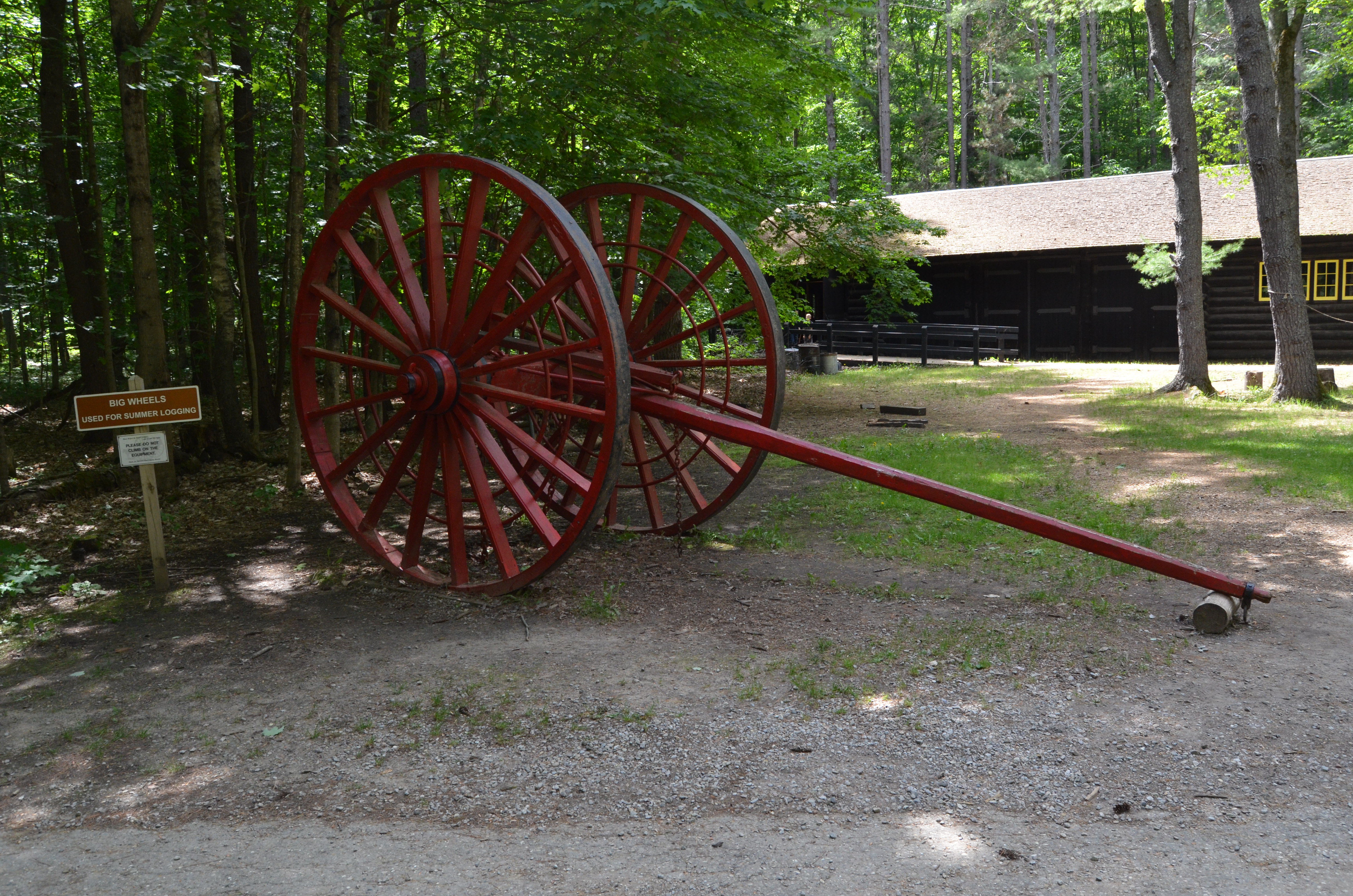 Hartwick Pines State Park Museum Big Wheels