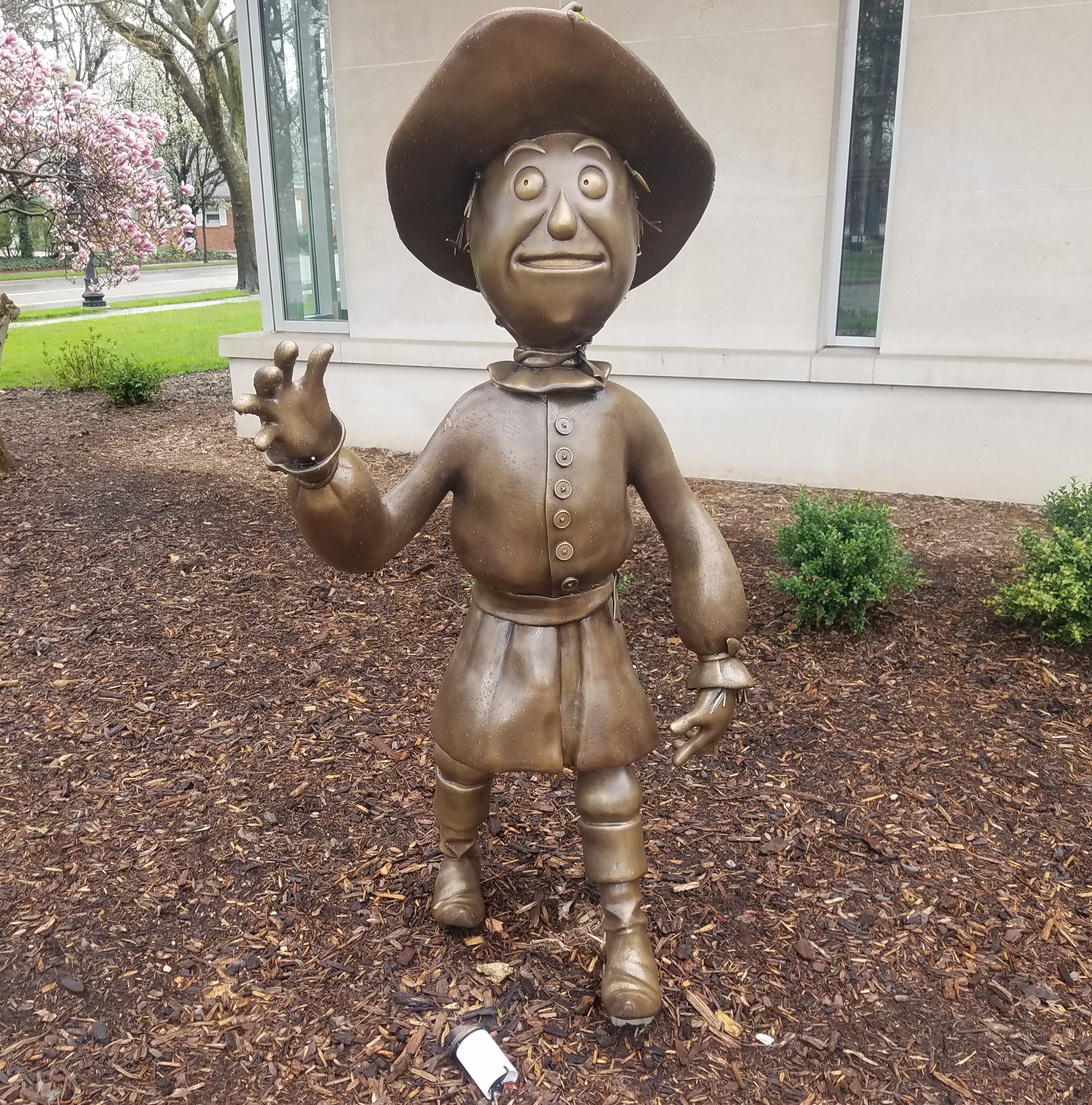 Holland's Wizard of Oz statues, herrick District Library, April