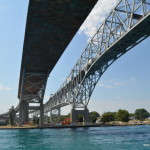 Huron Lady Cruises Under Blue Water Bridge
