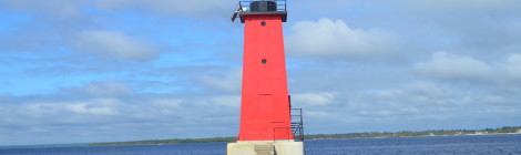 Manistique East Breakwater Lighthouse, Lake Michigan