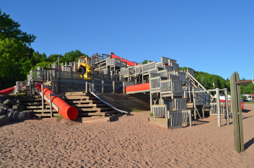 Chutes and Ladders Playground in Houghton is Fun For All Ages Travel
