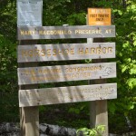 Horseshoe Harbor Mary MacDonald Preserve Sign