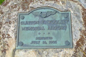 Woolsey Memorial Airport Dedication Plaque