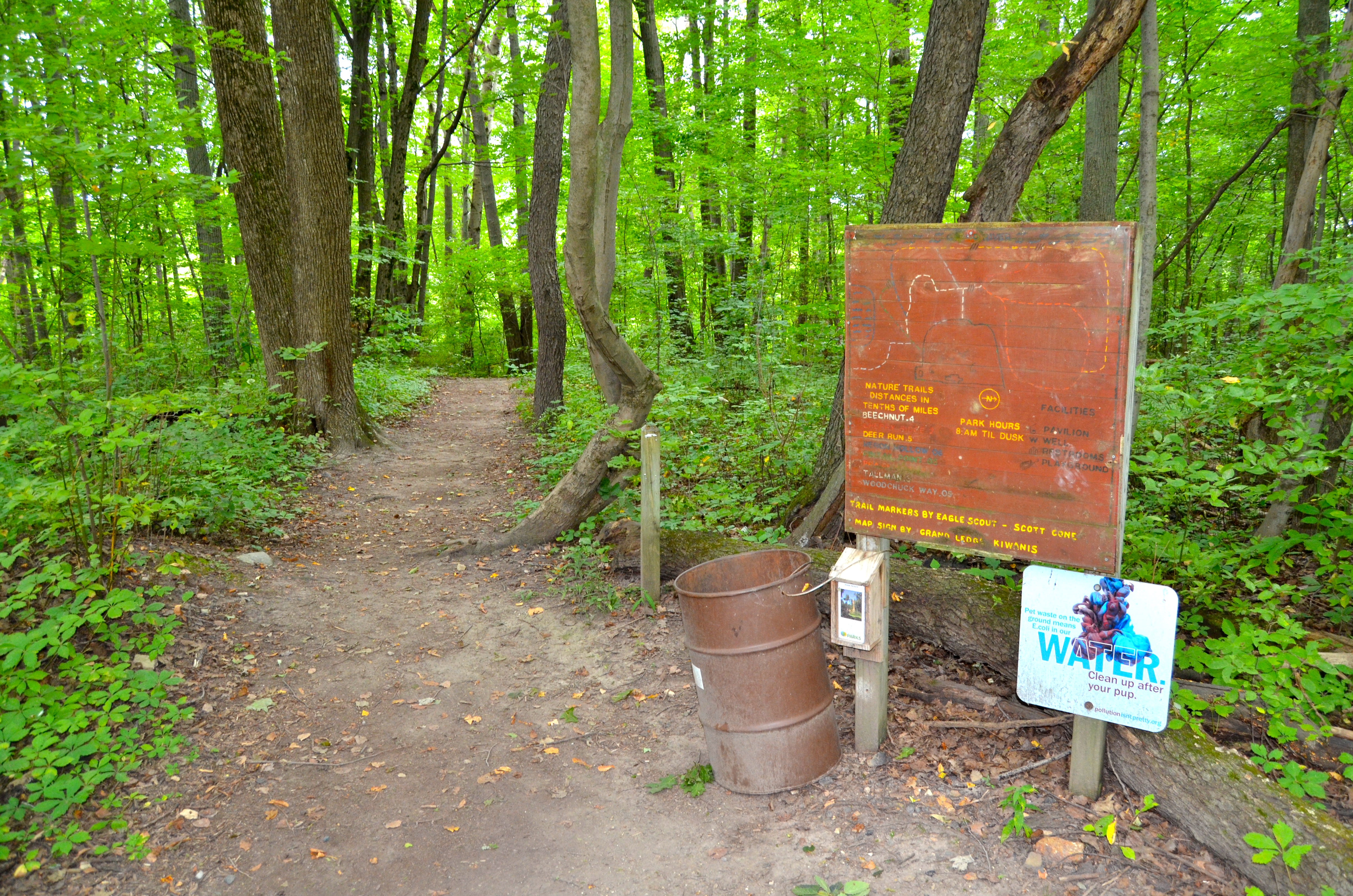 Lincoln Brick Park Hiking Trails Map