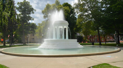 Michigan Roadside Attractions: Brooks Memorial Fountain in Marshall