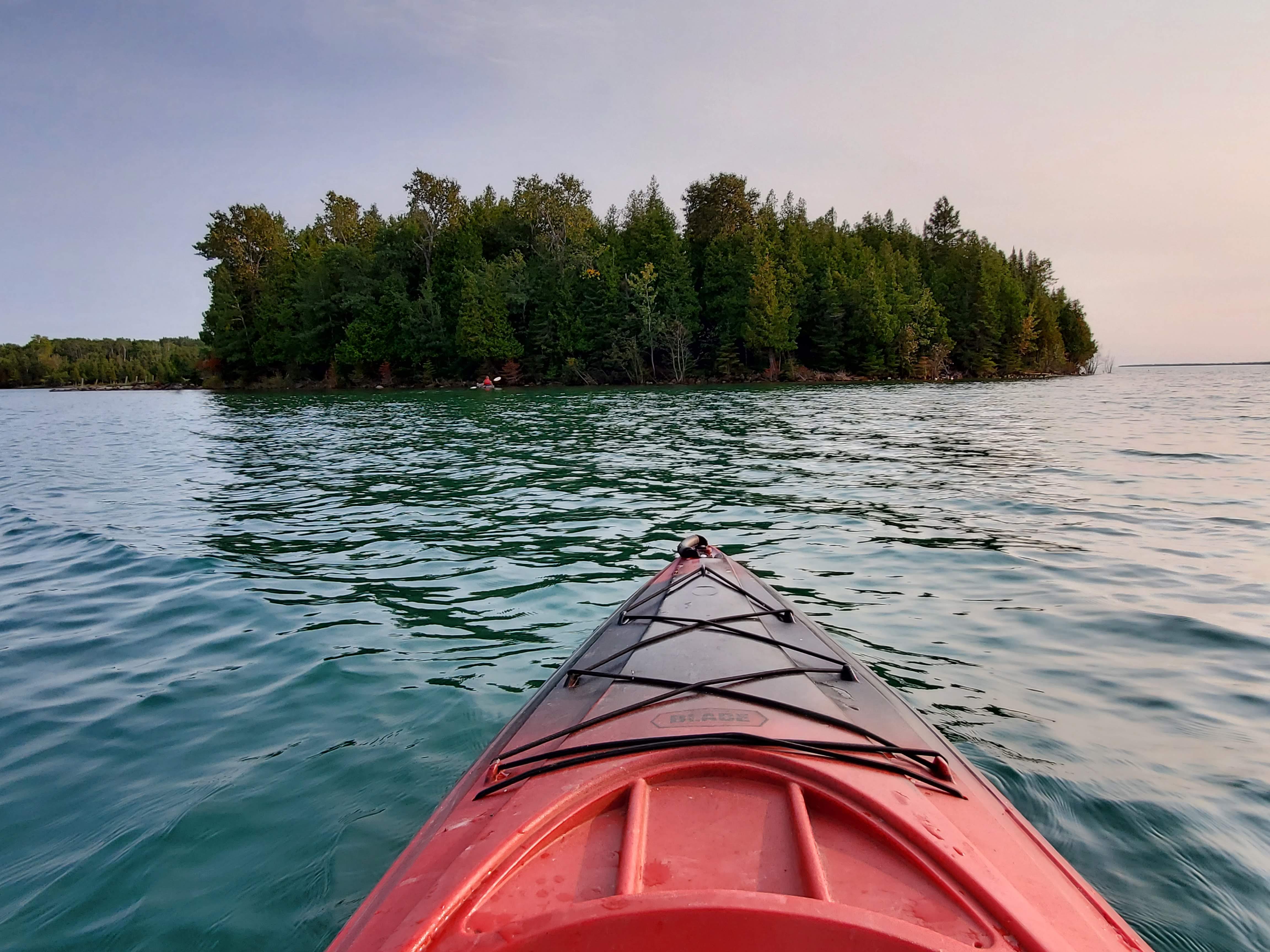Kayaking the St. Mary's River, Drummond Island, September
