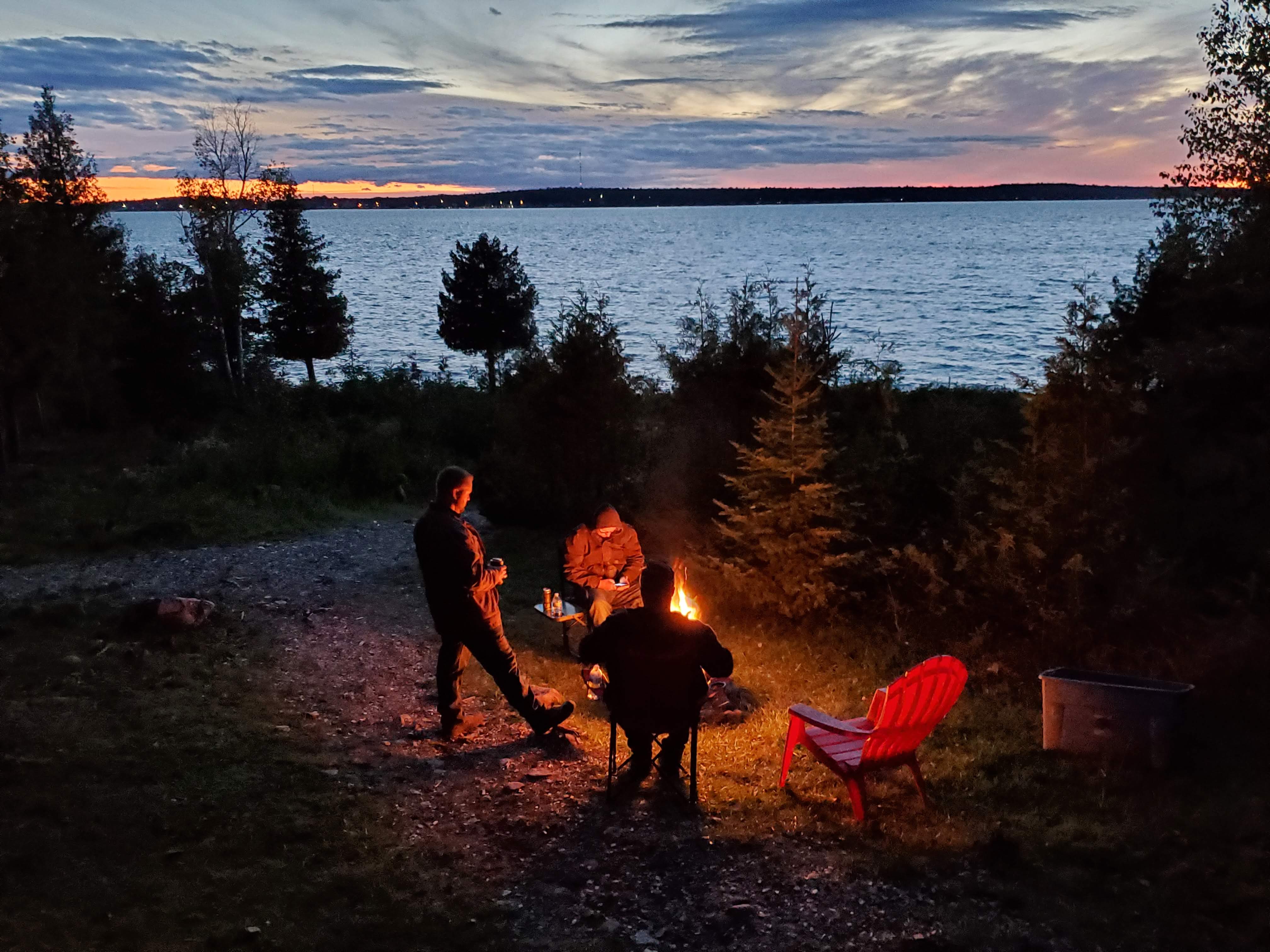Drummond Island Campfire, September