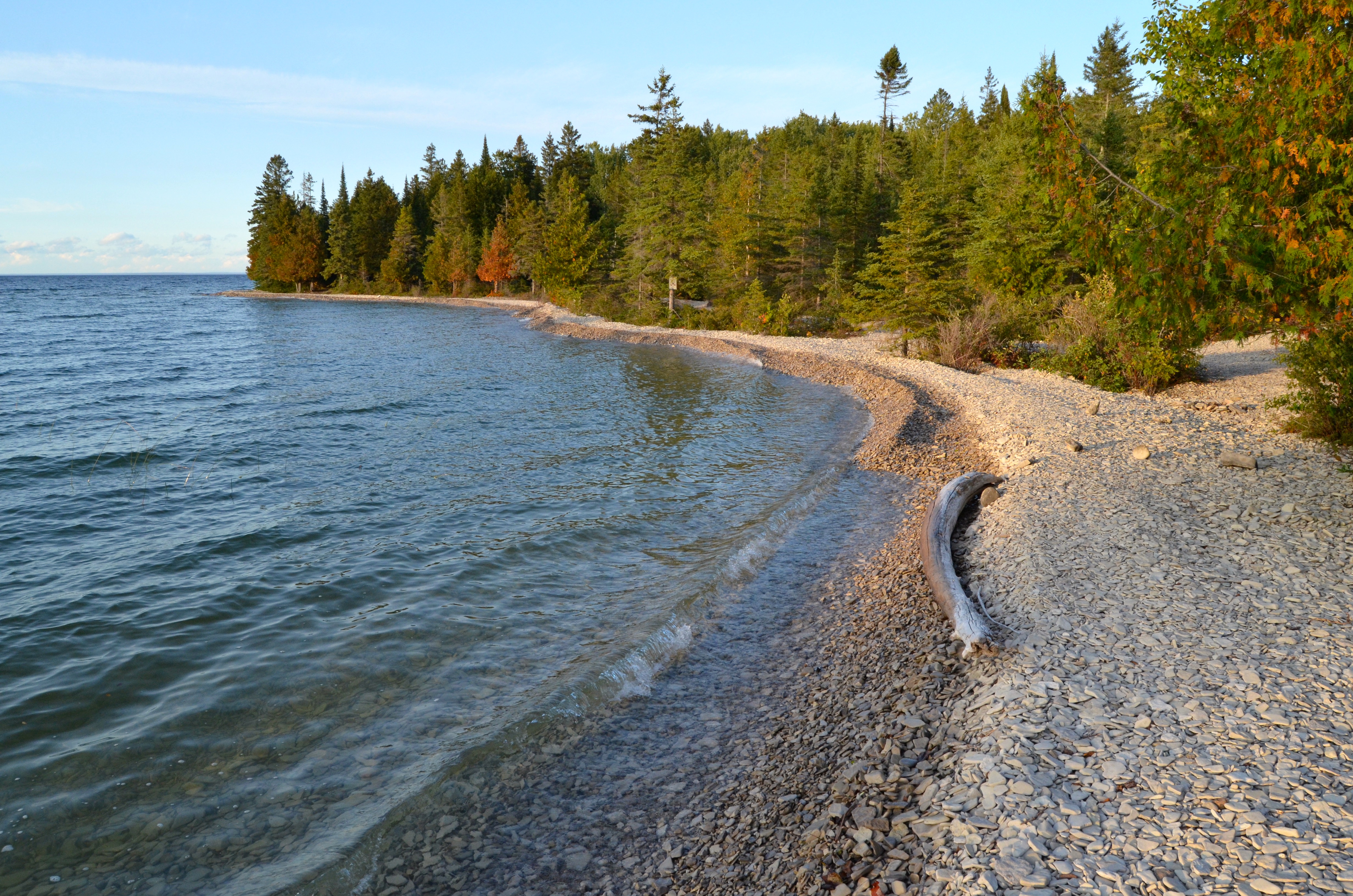 Drummond Island shoreline, September