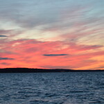 Sunset on the St. Mary's River, Drummond Island, September