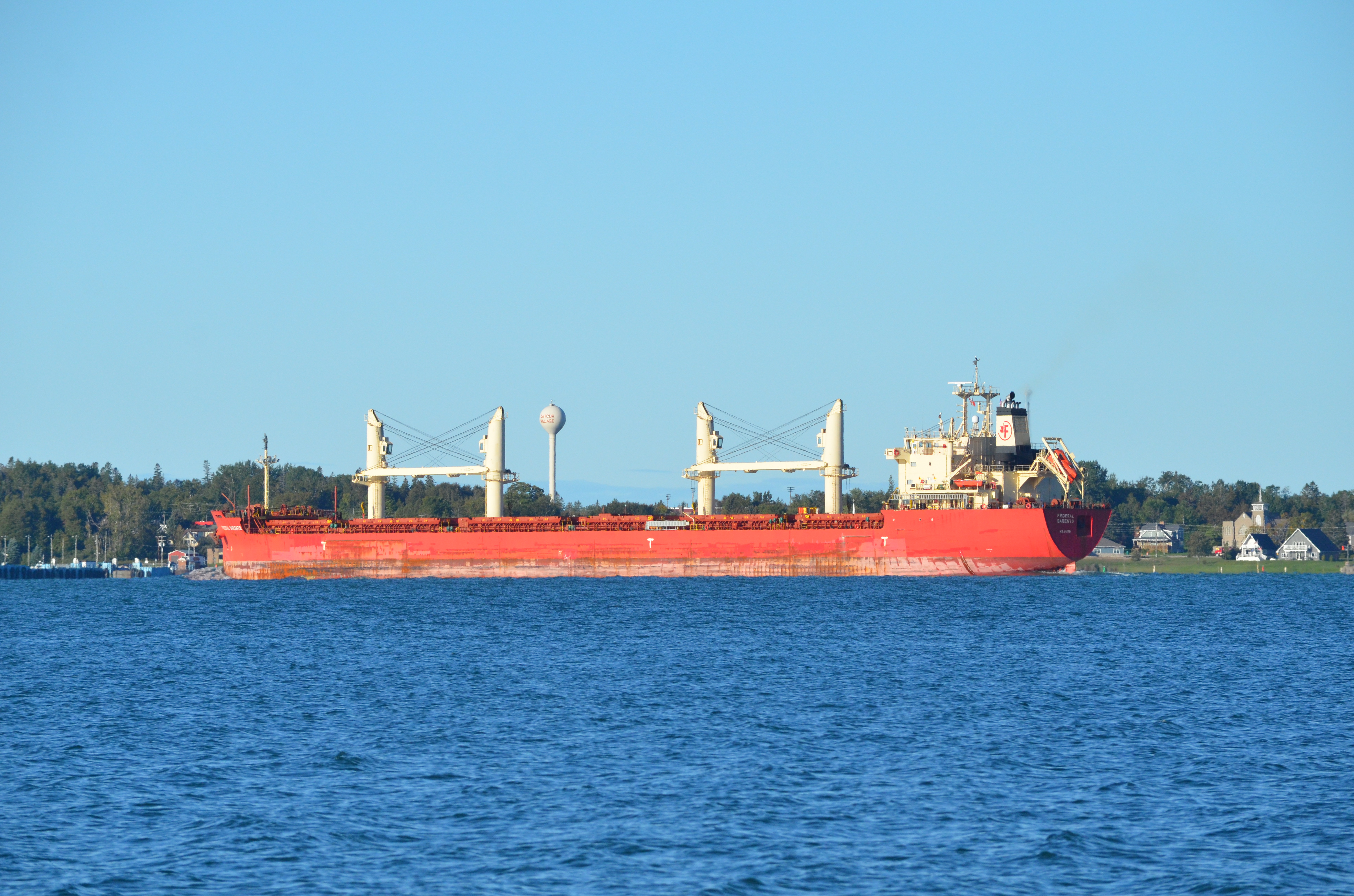 Freighter Federal Barents in the St. Mary's River, September