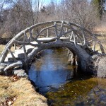 McCourtie Park Curved River Bridge Michigan