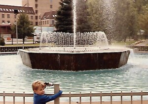 Soo Locks Park Fountain Sault Ste. MArie 1987