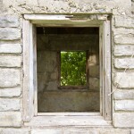Awakon Park Abandoned Window Onaway Michigan