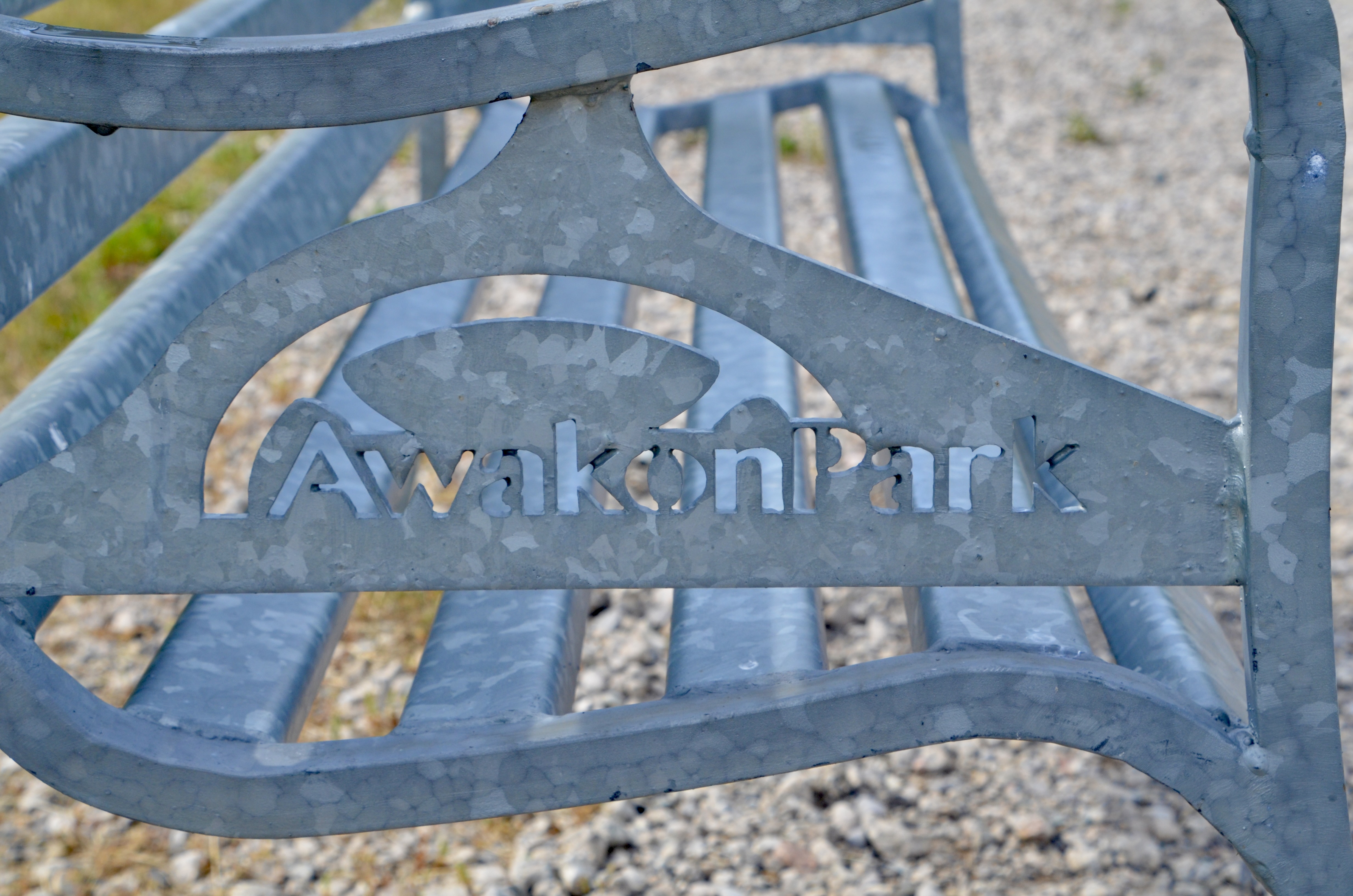Awakon Park Bench Onaway Michigan