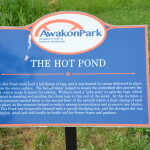 Awakon Park Hot Pond Information Sign Factory Ruins
