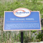 Awakon Park Onaway Michigan Dynamo Wheel Sign