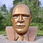 Awakon Park Onaway Michigan Gerald Ford Sculpture