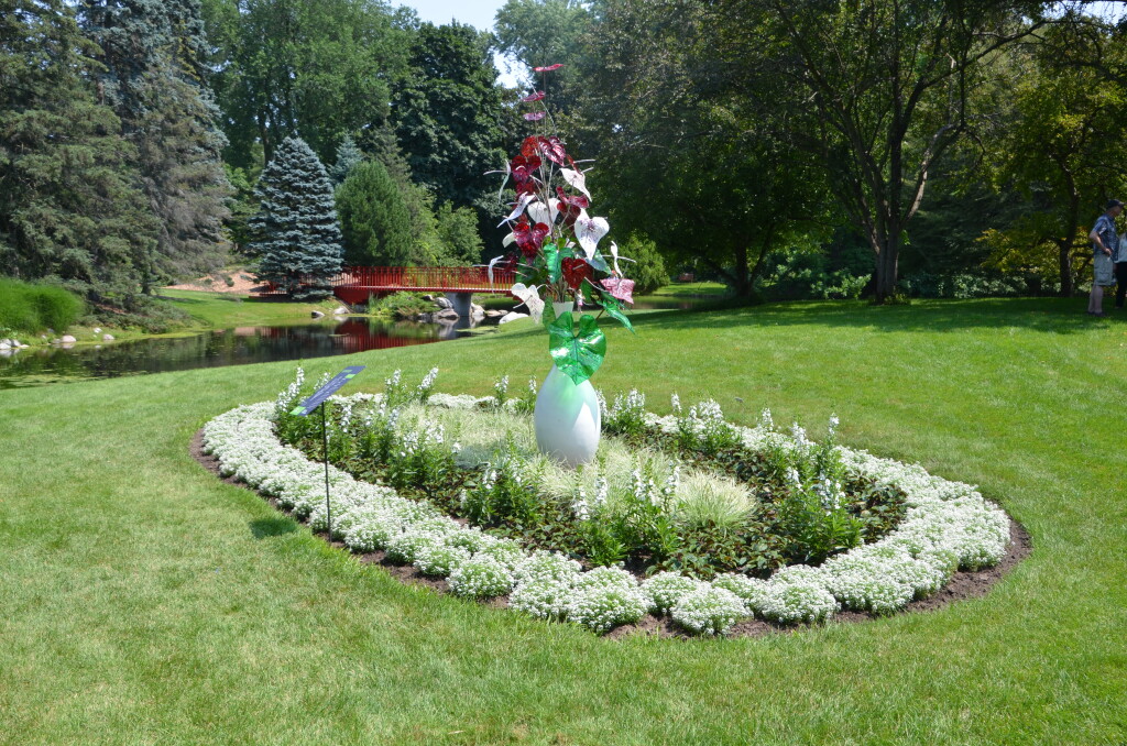 Dow Gardens Midland Michigan Flowers and Sculpture