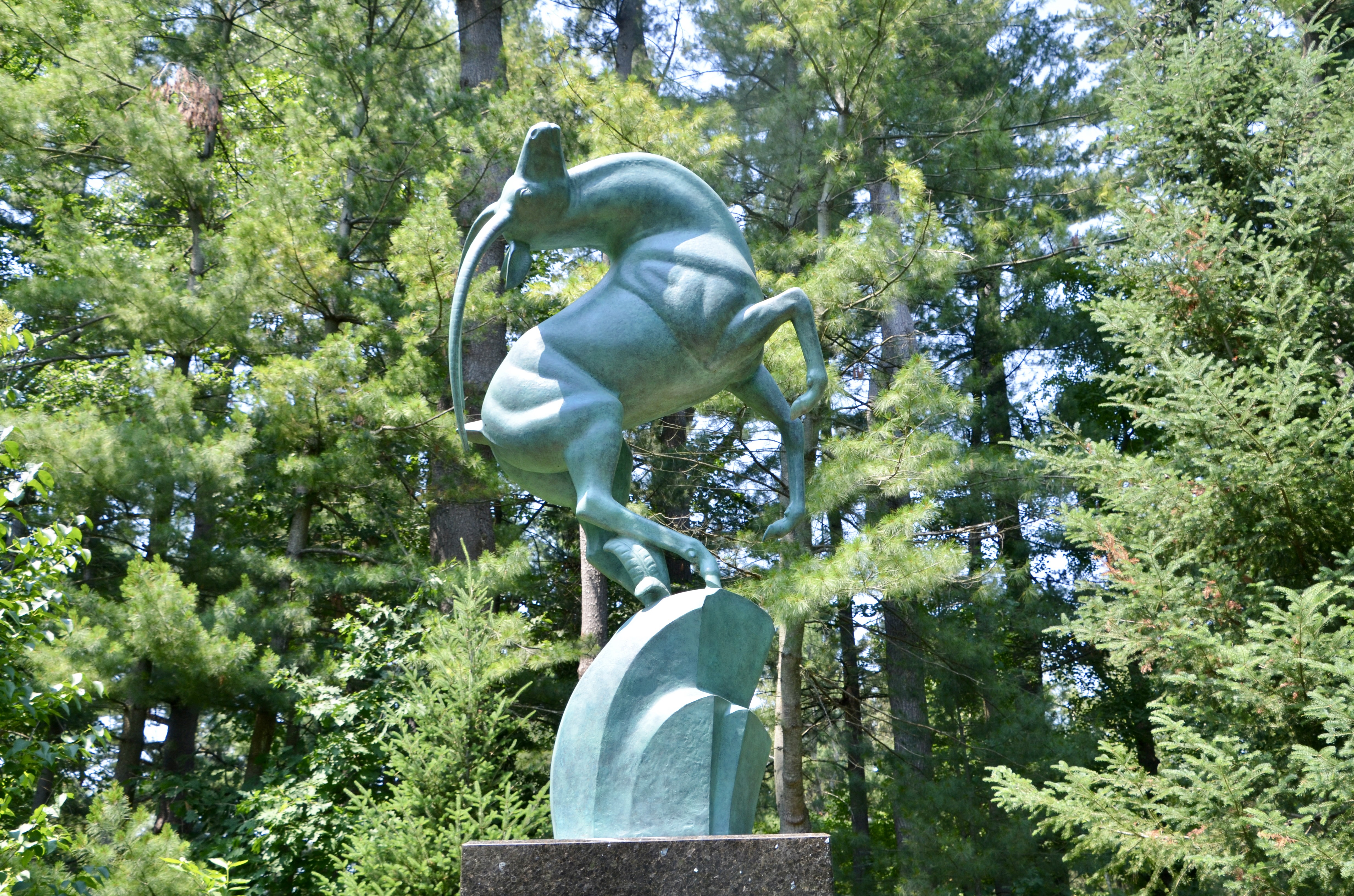 Dow Gardens Midland Michigan Leaping Gazelle Fredericks Statue