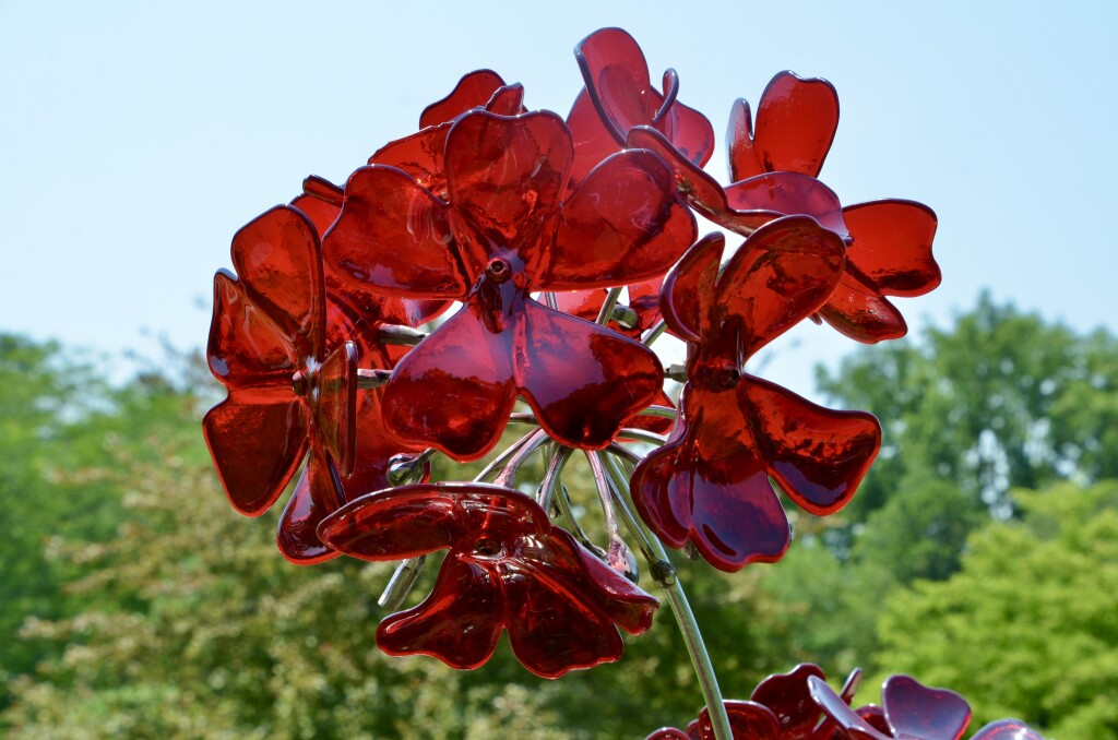 Dow Gardens Midland Michigan Rose Art Glass