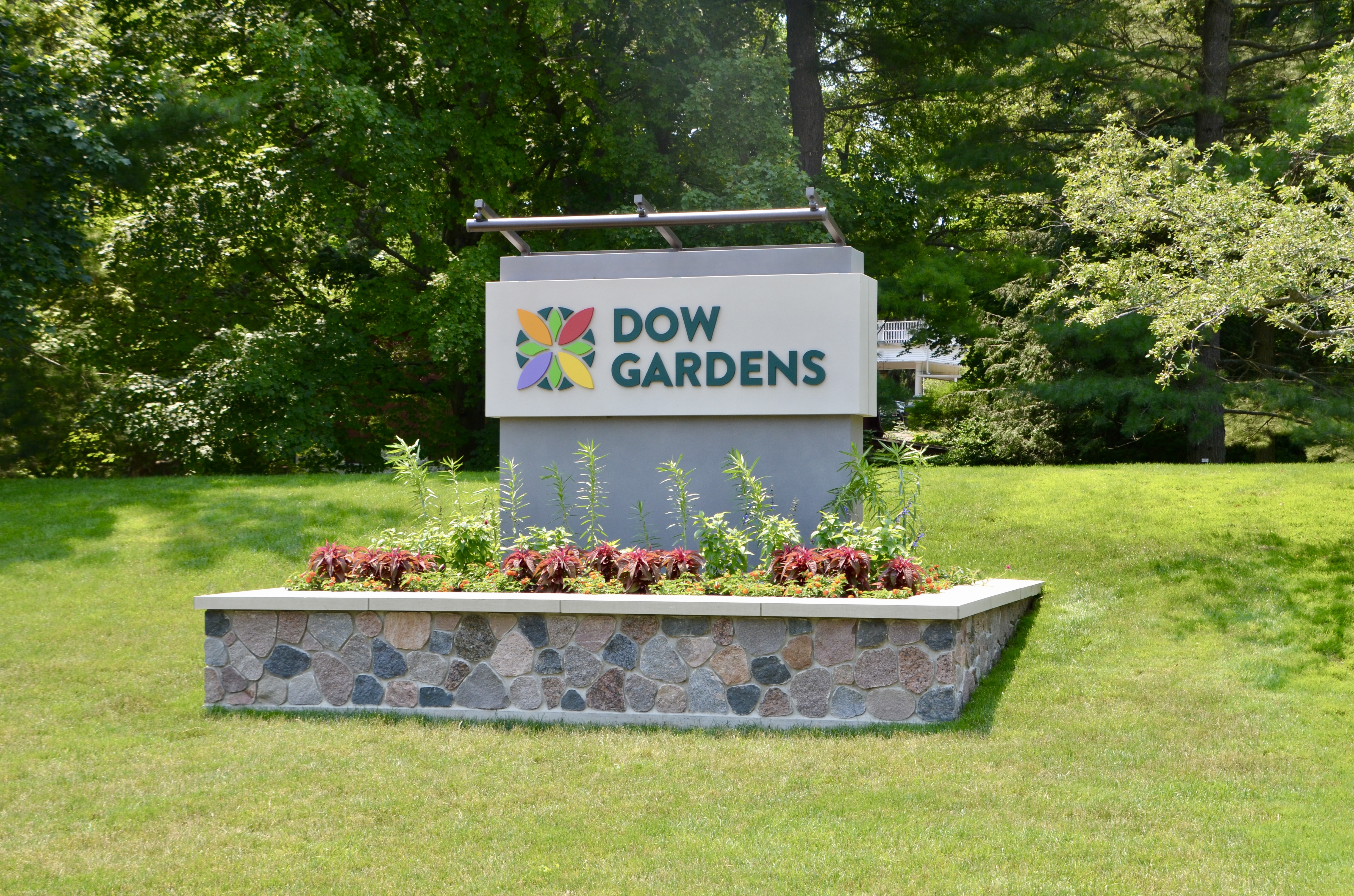 Dow Gardens Midland Michigan Welcome Sign