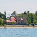 Old Mackinac Point Lighthouse from Sheplers Ferry 2021