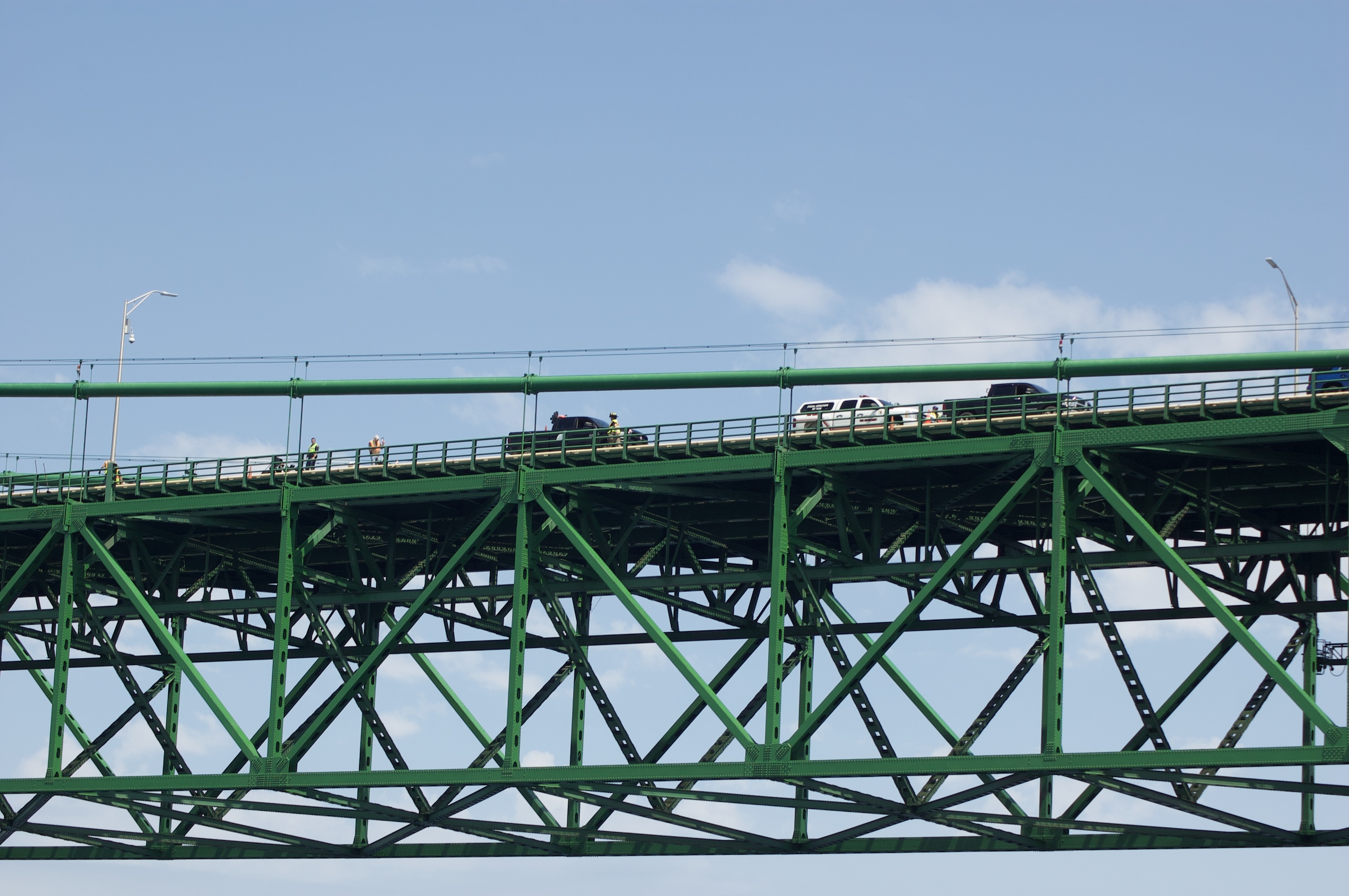 Sheplers Lighthouse Cruise 2021 Span Detail Mackinac Bridge