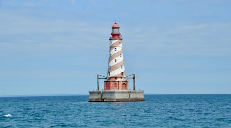 Michigan Lighthouse Guide and Map: Emmet County Lighthouses