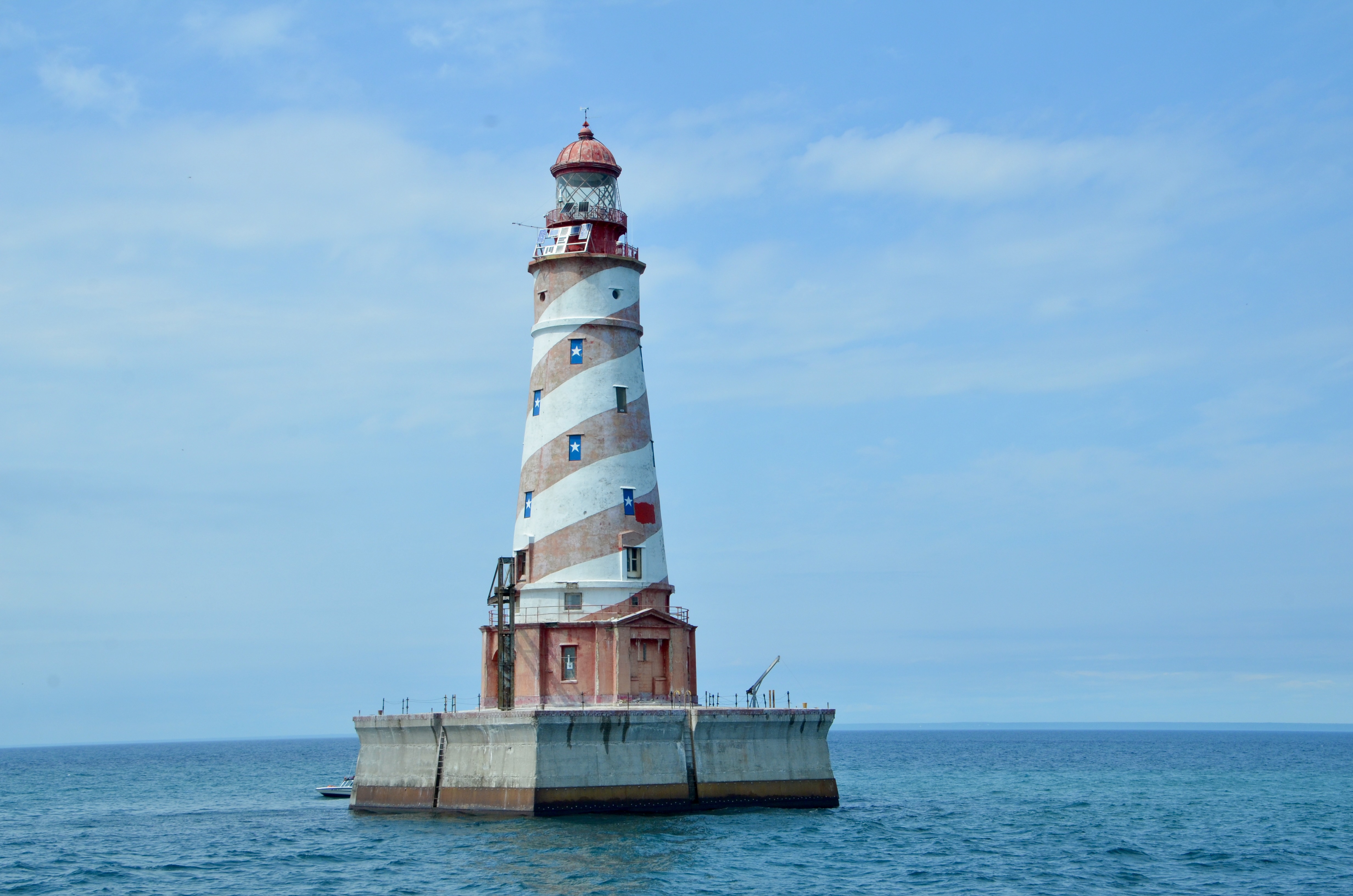 Sheplers Lighthouse Cruise White Shoal Light Lake Michigan