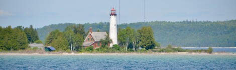 St. Helena Island Lighthouse, Lake Michigan