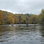 Fall kayak trip on the Flat River in Lowell, October