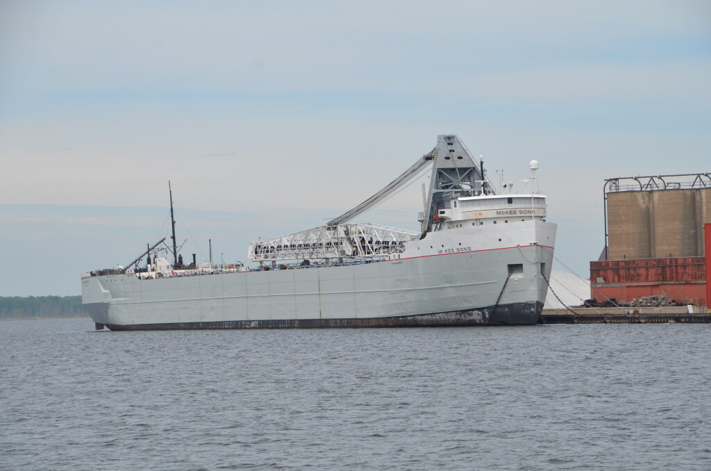 Freighter McKee Sons in long-term layup at Muskegon, May