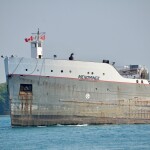 Freighter Menominee at Port Huron, July