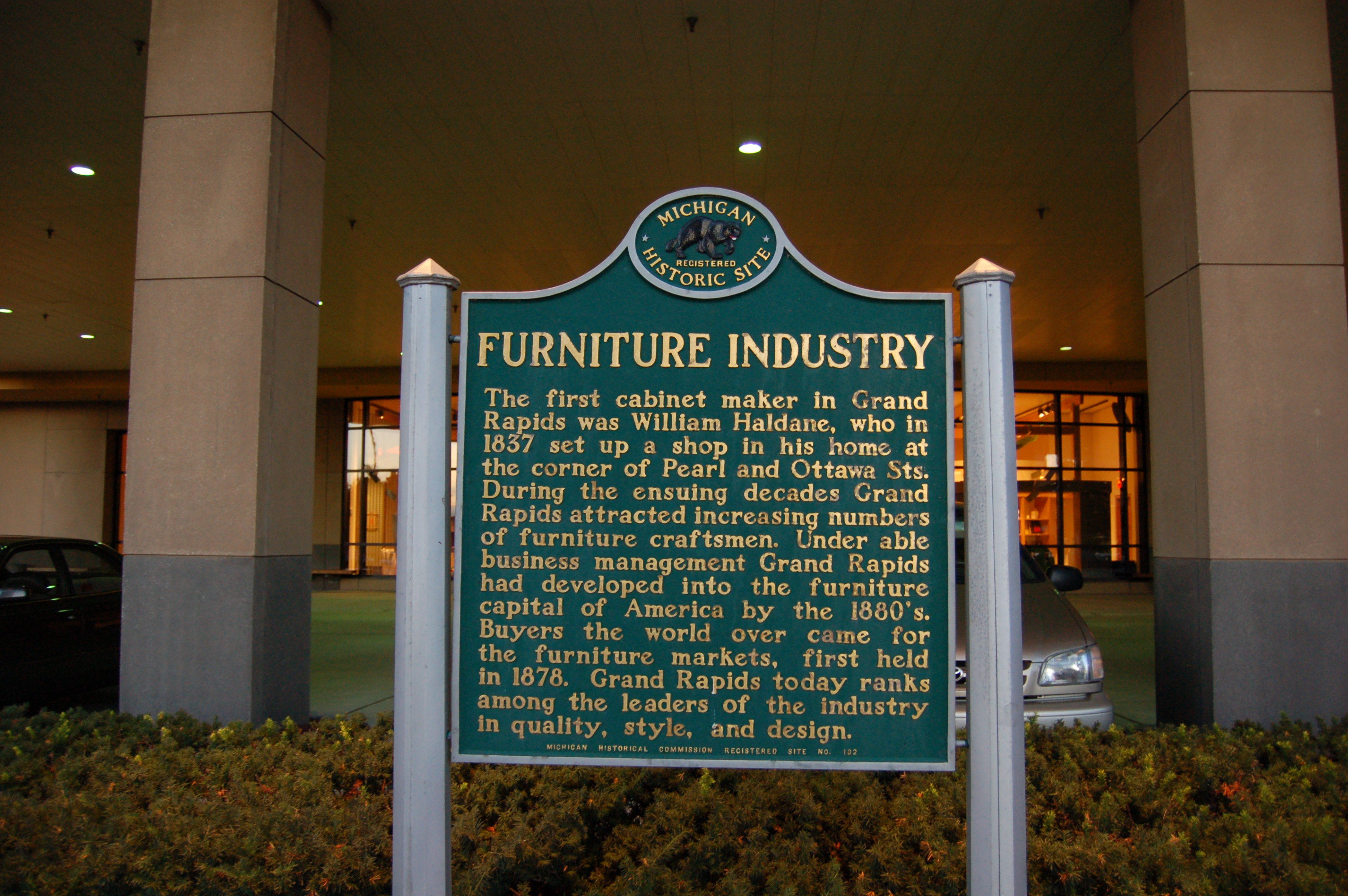 Michigan Historical Markers Kent County Furniture Industry