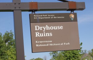 Quincy Dryhouse Ruins Keweenaw National Park Service Sign