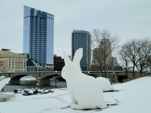 World of Winter 2022 Grand Rapids Bunnies of Intrude Downtown