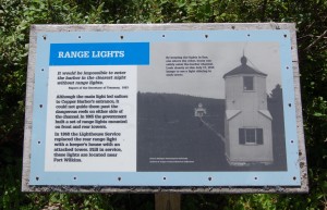 Copper Harbor Range Lights Michigan Info Sign