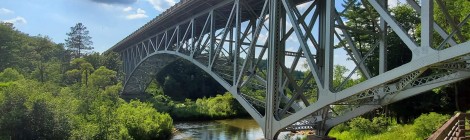 Michigan Roadside Attractions: Mortimer E. Cooley Bridge (M-55), Manistee County
