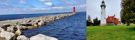 Michigan Lighthouse Guide and Map: Schoolcraft County Lighthouses