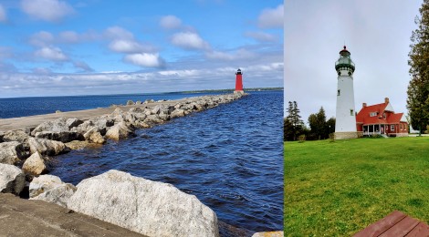 Michigan Lighthouse Guide and Map: Schoolcraft County Lighthouses