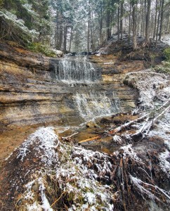 Alger Falls Upper Peninsula Waterfalls Winter
