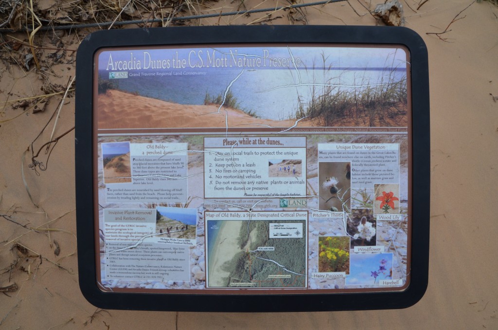 Arcadia Dunes Trail Information Sign