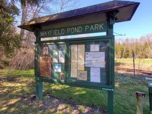 Mayfield Pond Park Sign Northern Michigan