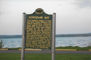 Baraga State Park Keweenaw Bay Historical Marker